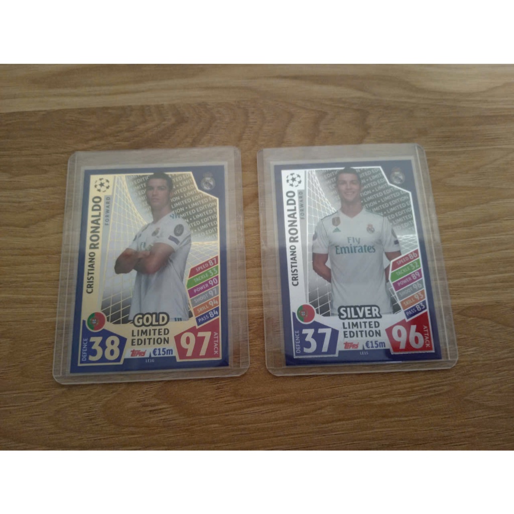 การ์ดฟุตบอล Topps Match Attax 17/18 Ronaldo - Cristiano Ronaldo - CR7 - แมนเชสเตอร์ ยูไนเต็ด - Mu Ma