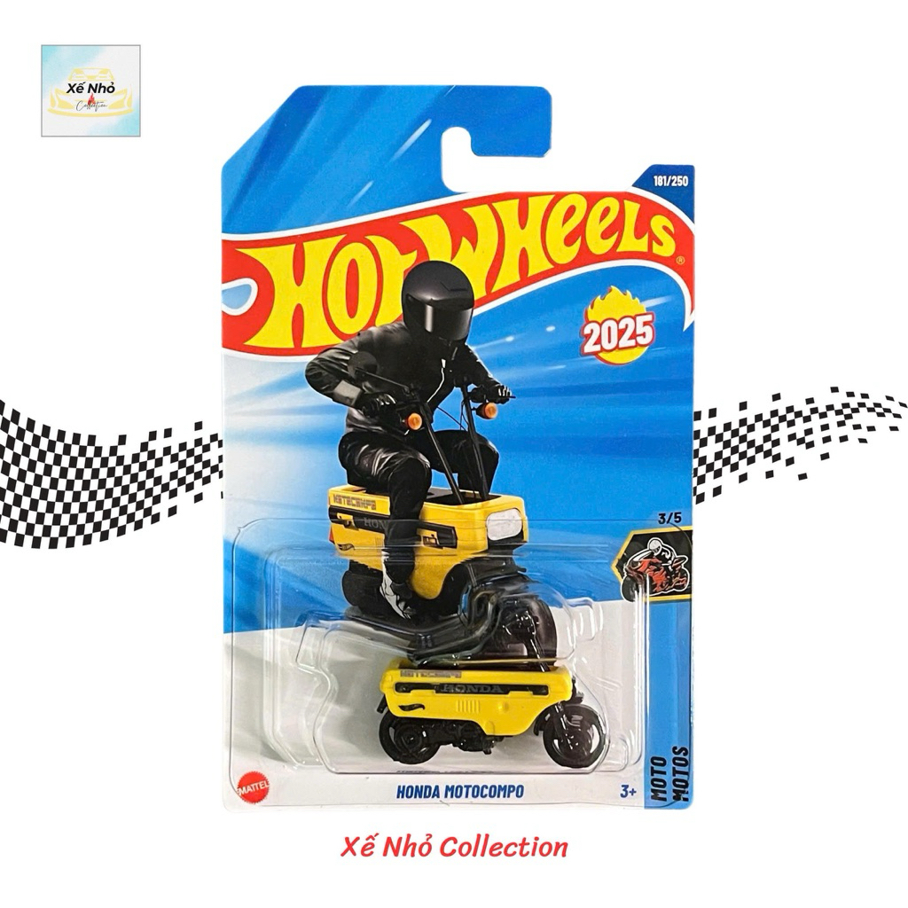 Hot Wheels รถโมเดล Honda Motocompo พื้นฐาน (เคส Q 2025)