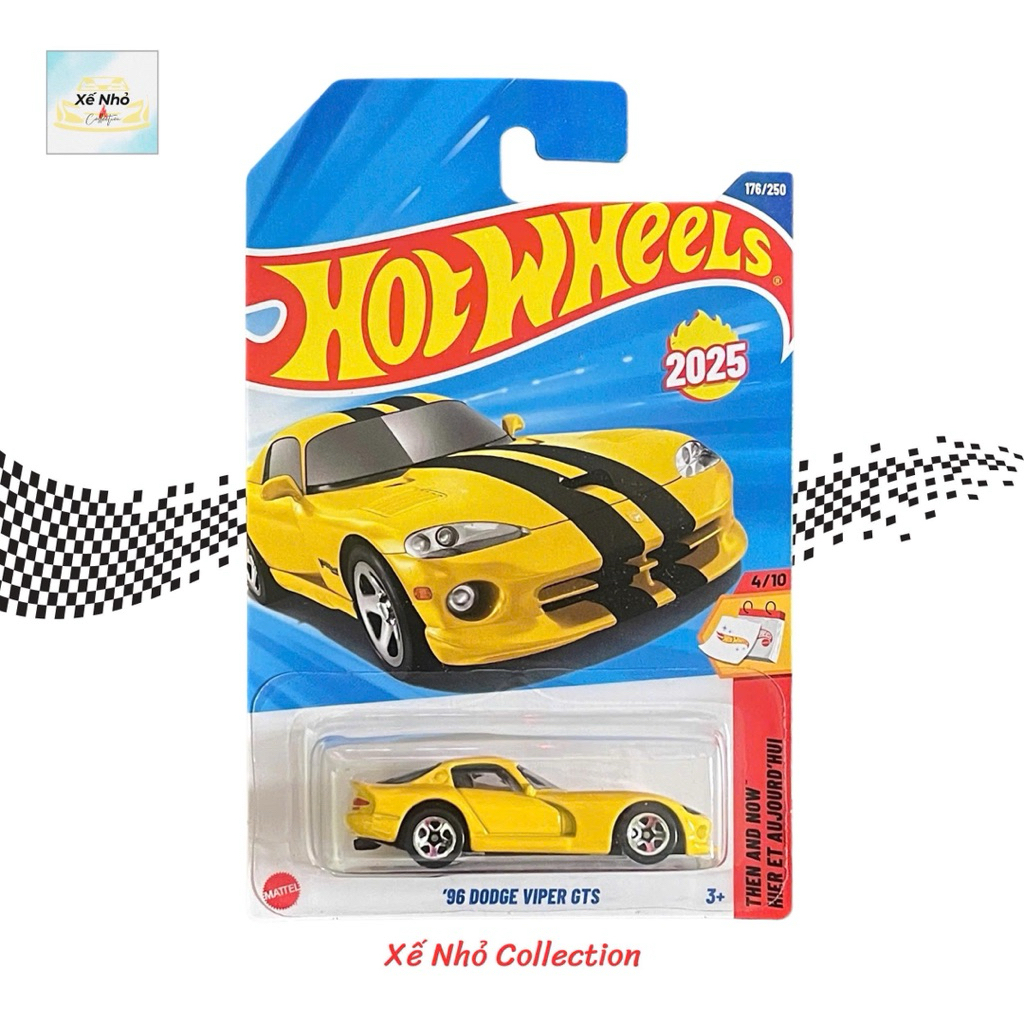 Hot Wheels basic 96 Dodge Viper GTS รถโมเดล (เคส Q 2025)