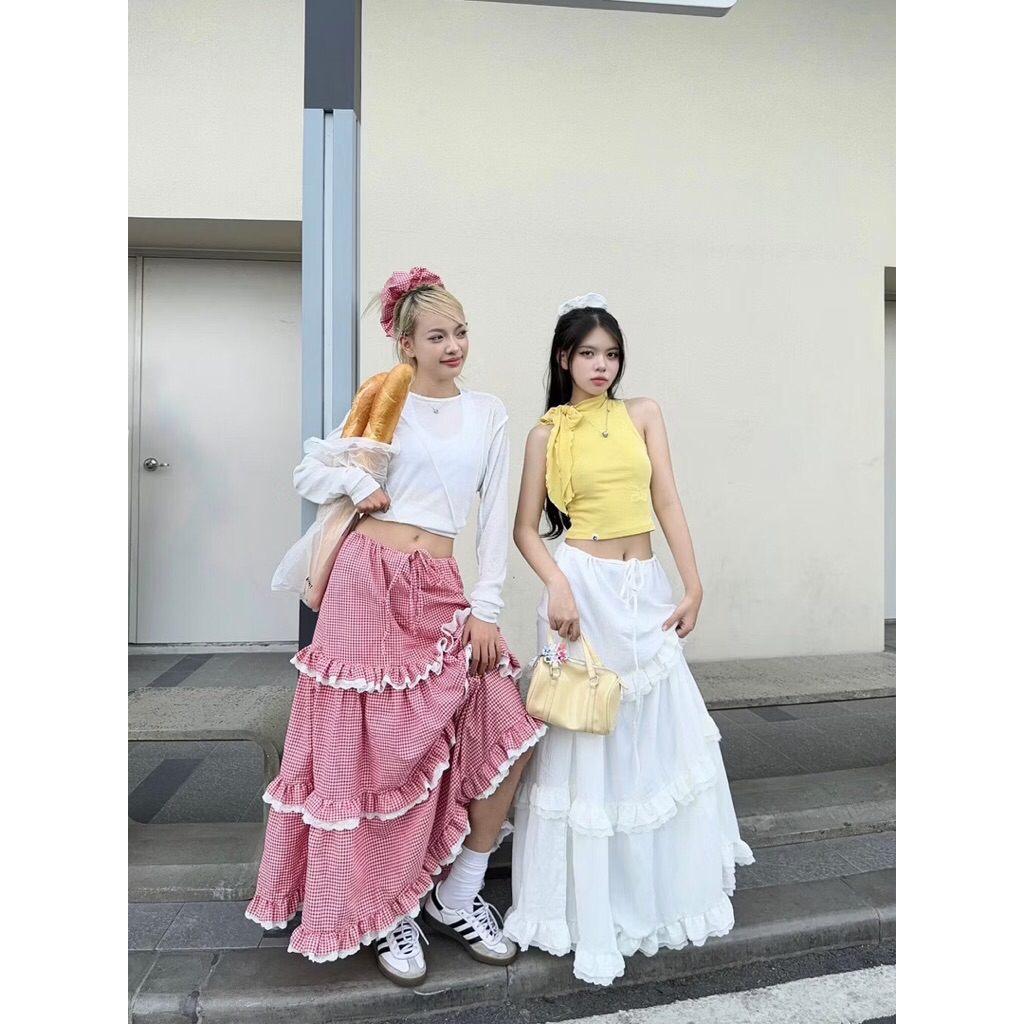 PASS AB HOUSE กระโปรงสีขาวรุ่นใหม่