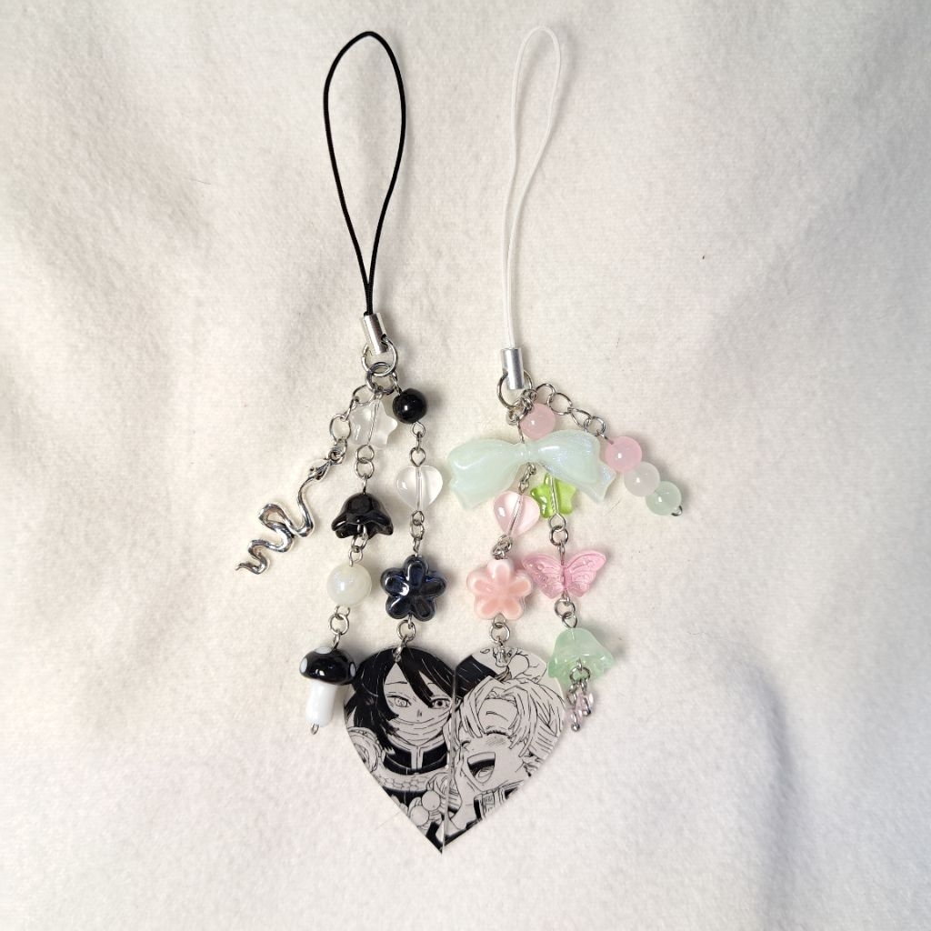 Missucats _ พวงกุญแจ Obanai & Mitsuri _ พวงกุญแจ Kimetsu no Yaiba _ พวงกุญแจ Kimetsu no Yaiba