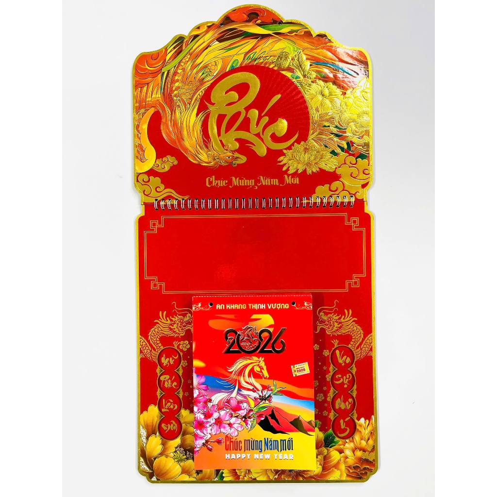 CALENDAR 2026 TET CALENDAR 2026 BLOC DAI ครบชุด ขนาด 14,5 x 20.5 (cm) WALL CALENDAR