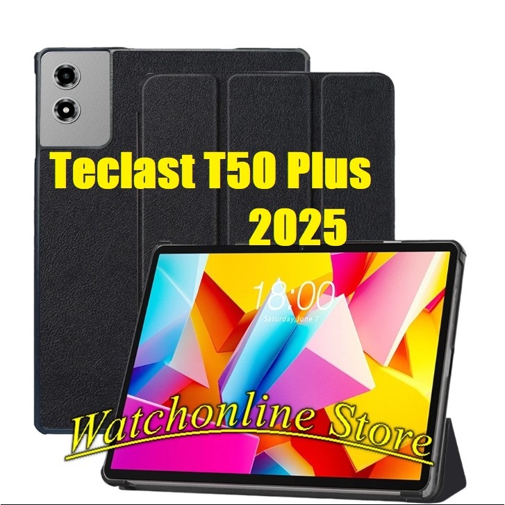 เคสหนังแม่เหล็กสําหรับ Teclast T50 Plus 11", T50plus 2025 3 พับ