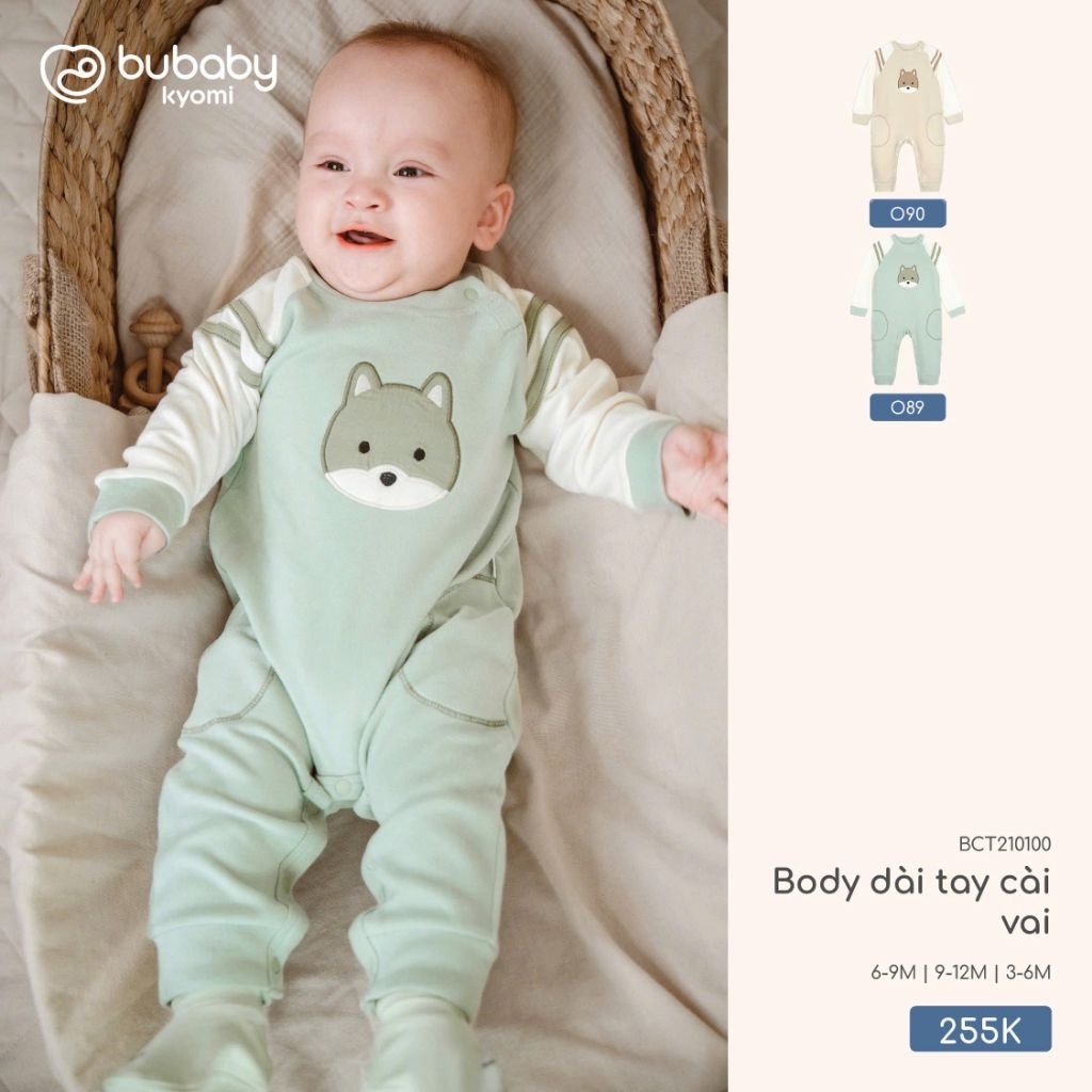 [BUBABY] บอดี้สูทไหล่แขนยาว BUBABY KYIMI