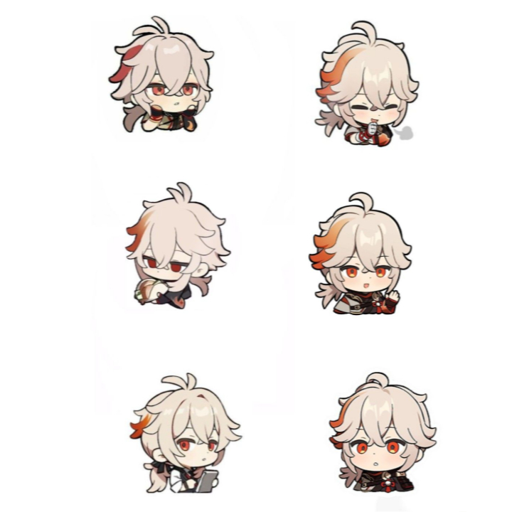 พวงกุญแจไมก้าพิมพ์ลายสองด้าน " Kazuha Genshin Impact