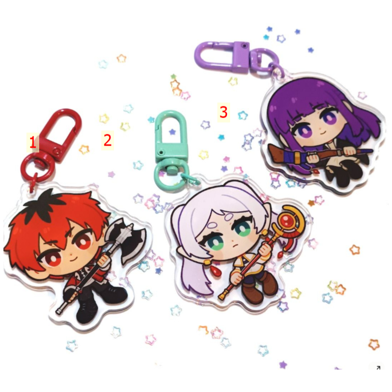 พวงกุญแจ Frieren, Fern และ Stark