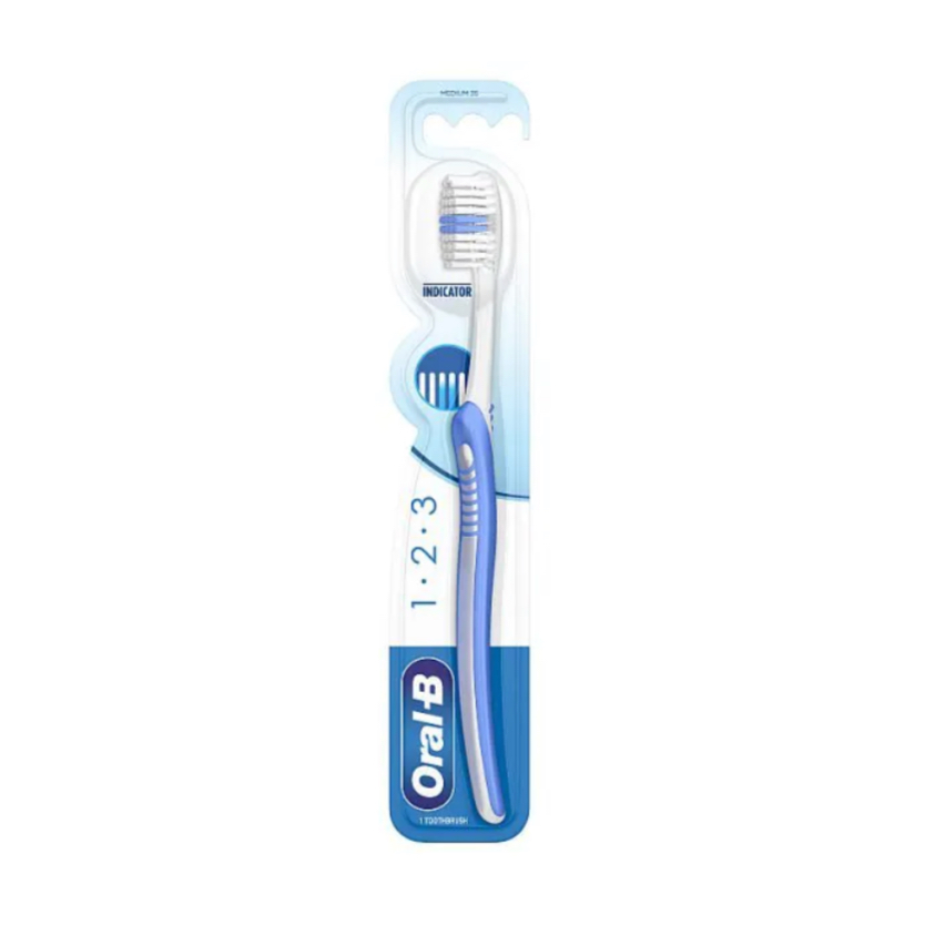 [Bill UK] แปรงสีฟัน OralB 123 Indicator – ทําความสะอาดล้ําลึกและปกป้องเหงือก (UK ในประเทศ)