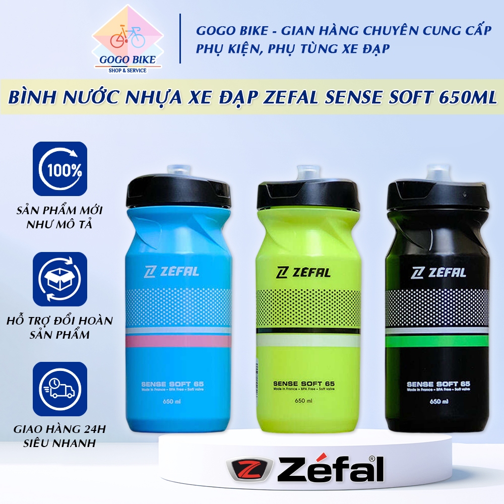 [GoGo Bike] ขวดน้ําจักรยานพลาสติก ZEFAL SENSE SOFT 650ml