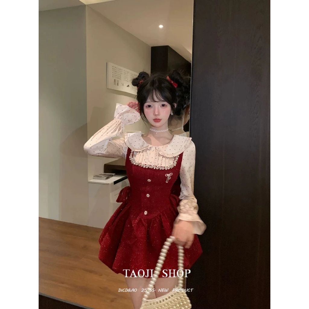 Sweet Vintage Princess Dress Set – Korean Lady Style C86