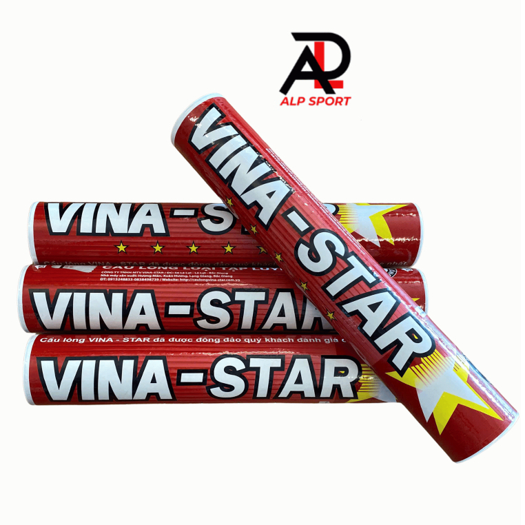 หลอดแบดมินตัน VINA-STAR สีแดงแท้สําหรับฝึกซ้อม 12 ลูก สินค้าเวียดนามที่ทนทานและประหยัดสุดๆ - ALP SPO