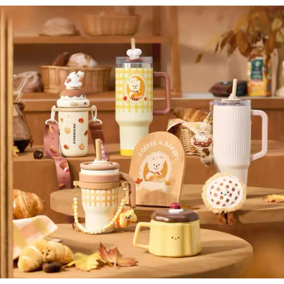 |ของแท้ของแท้| FALL 2025 TEDDY BEAR STARBUCKS CUP COLLECTION