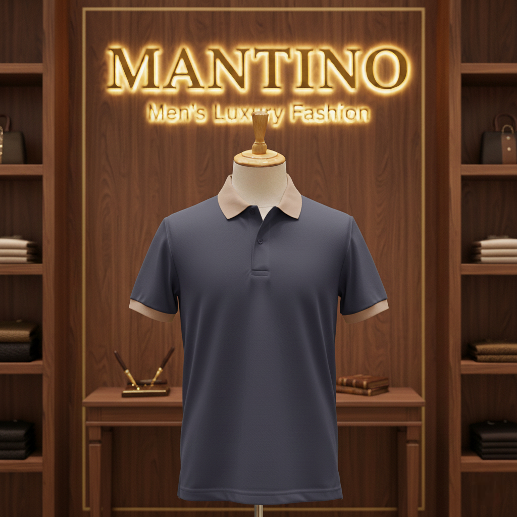 Ube – Mens Contrast Collar Polo Collection – Elegant & Basic