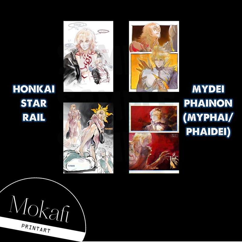 [พิมพ์ A5/A6] Honkai Star Rail HSR Mydei & Phananon - คอลเลกชันภาพวาด Paidei/Myphai