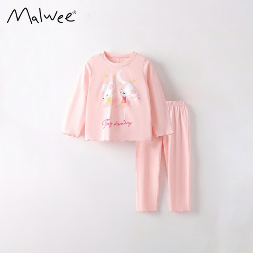 MALWEE CUTE PATTERN GIRLS COTTON T-SHIRT SET - JOJO BEBE Official Store P2