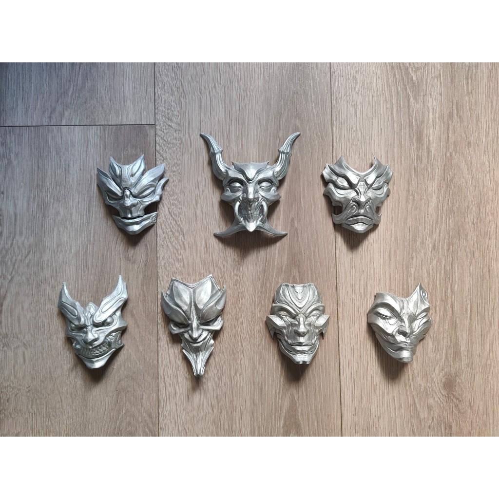 Odd mask Yone คอสเพลย์อุปกรณ์เสริม LOL league of legends คอสเพลย์
