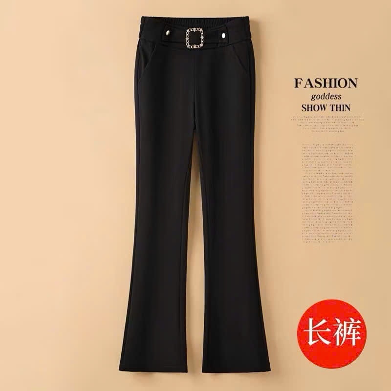 กางเกงขาบานเอวสูง ยาว 95-100ซม. ทรงแฮ็ค-TCS-รหัส161G