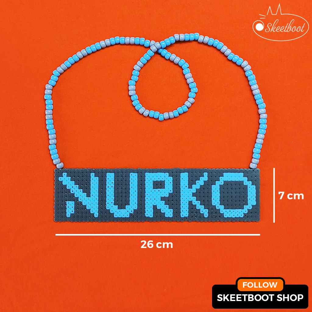 สร้อยคอ Kandi Nurko พร้อม LED LIGHT - สร้อยคอ Nurko perler - เครื่องประดับเทศกาล rave edm