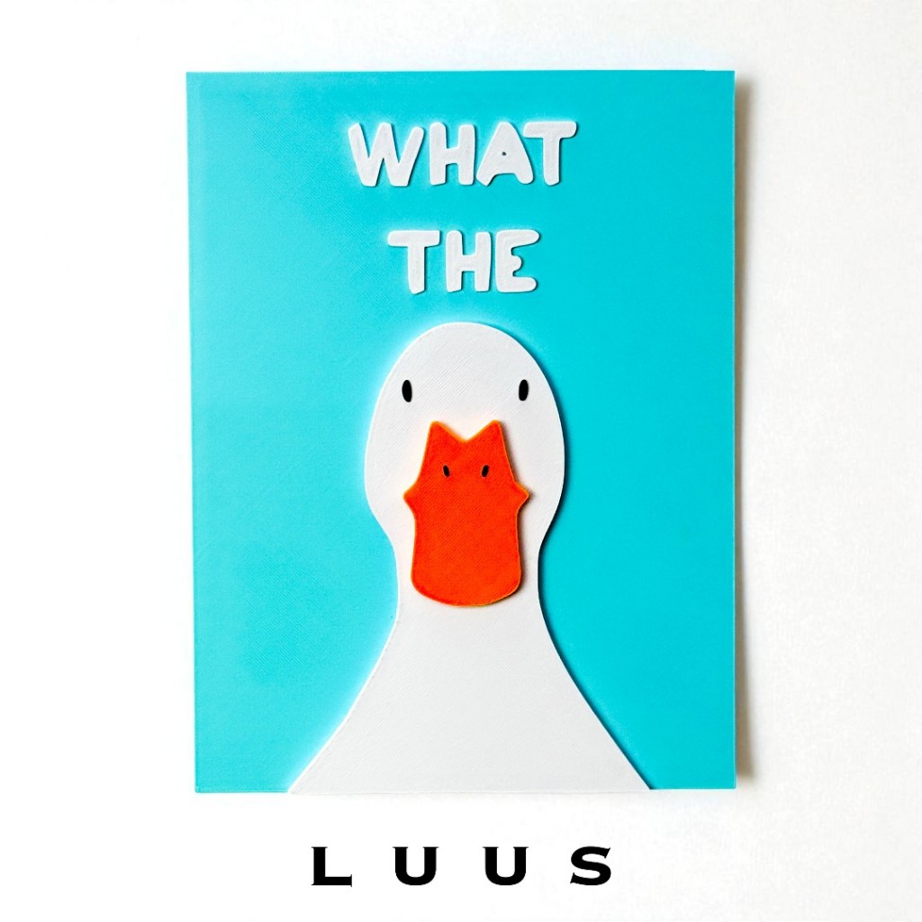 (ฐานรวม) ภาพวาดพลาสติกสีตกแต่ง 3 มิติ | WHAT THE DUCK |