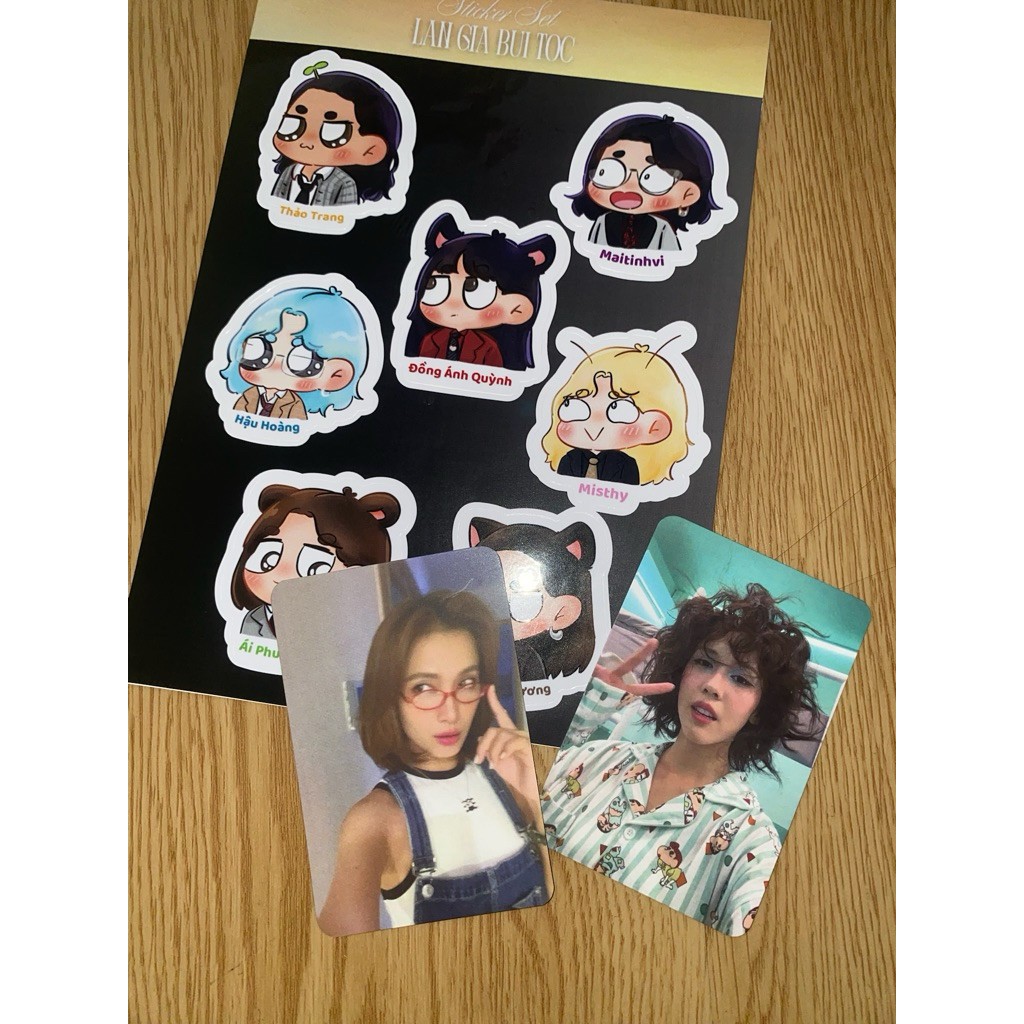 สติ๊กเกอร์ + การ์ด Ai Phong, Queen - Lan Gia Bui Fancon Family - LGBT - ครอบครัว Bui Lan Fanmeting -