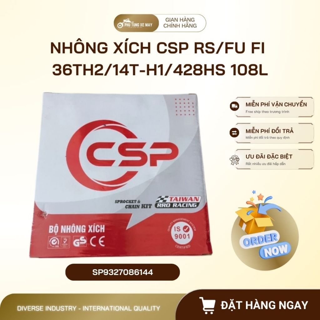 เฟือง CSP RS/FU FI (Wave RS/Future FI) 36T/14T - 428HS 108L - SP9327086144 PTXM พงศ์แขวน