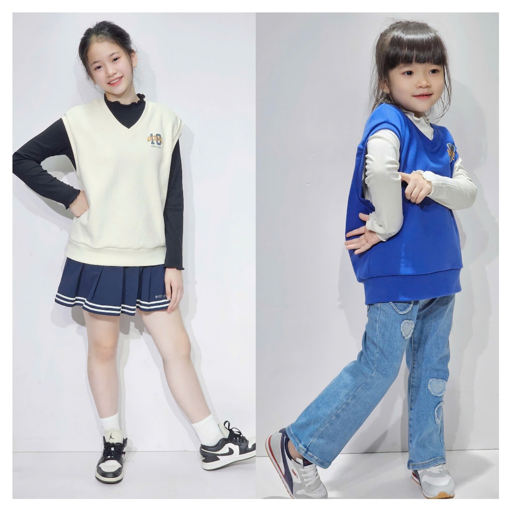 Bm เสื้อกั๊กคอเต่าสําหรับเด็กชายและเด็กหญิงลายหน้าอกรัสเซีย Fish G9T9
