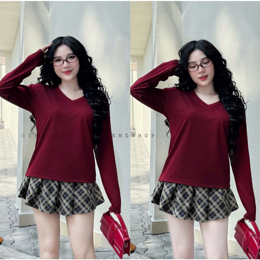 เสื้อยืดแขนยาวผู้หญิง Babytee คอเต่ารูปแบบ MULTI-COLOR EASY TO MATCH BST26