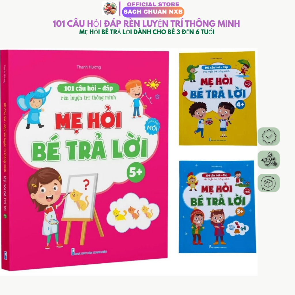 หนังสือ - 101 คําถามและคําตอบเพื่อฝึกสติปัญญา - แม่ถามคําตอบของทารกสําหรับเด็กอายุ 3 ถึง 6 ปี (odd)