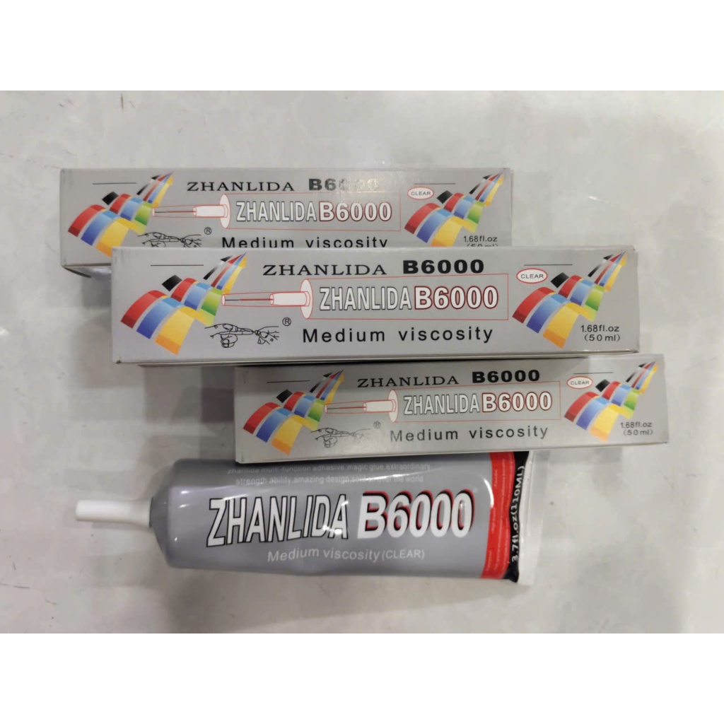 ZHANLIDA B6000/G-E6000 เครื่องประดับกาวกาวโปร่งใส 110ml 50ml คุณภาพสูงกาวที่แข็งแกร่งวัสดุอะคริลิค