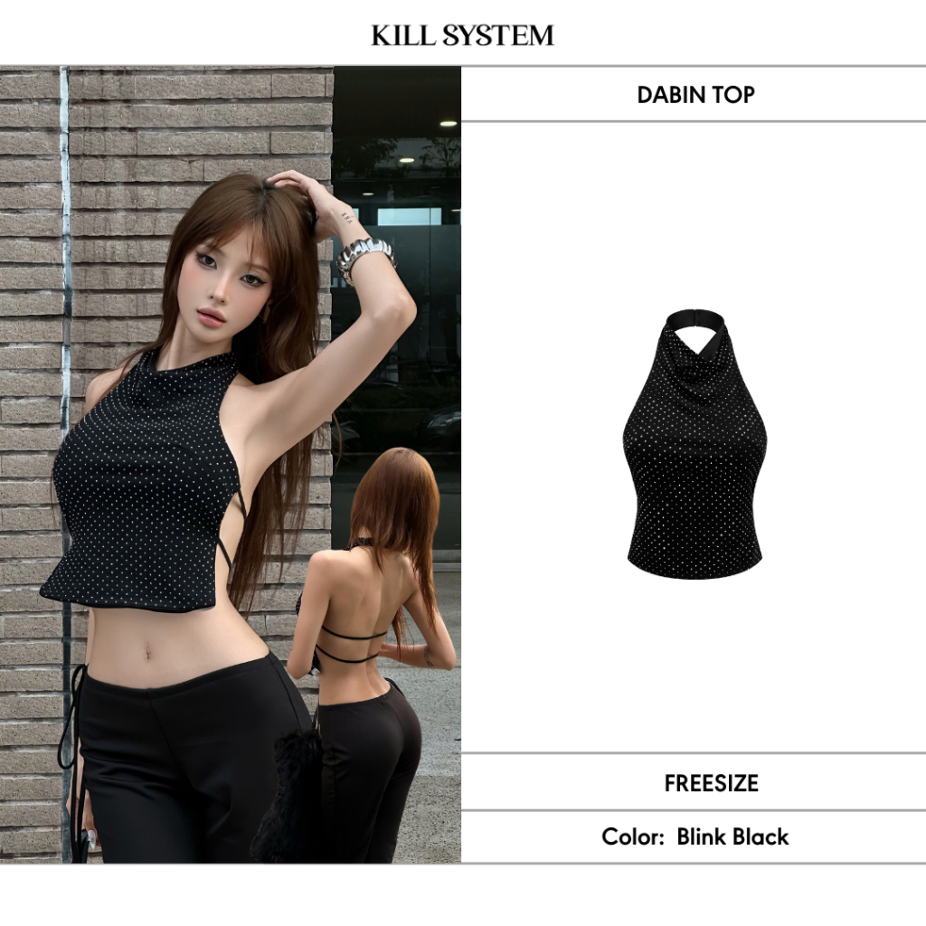 เสื้อคล้องคอเว้าหลังหุ่น DABIN - KILL SYSTEM