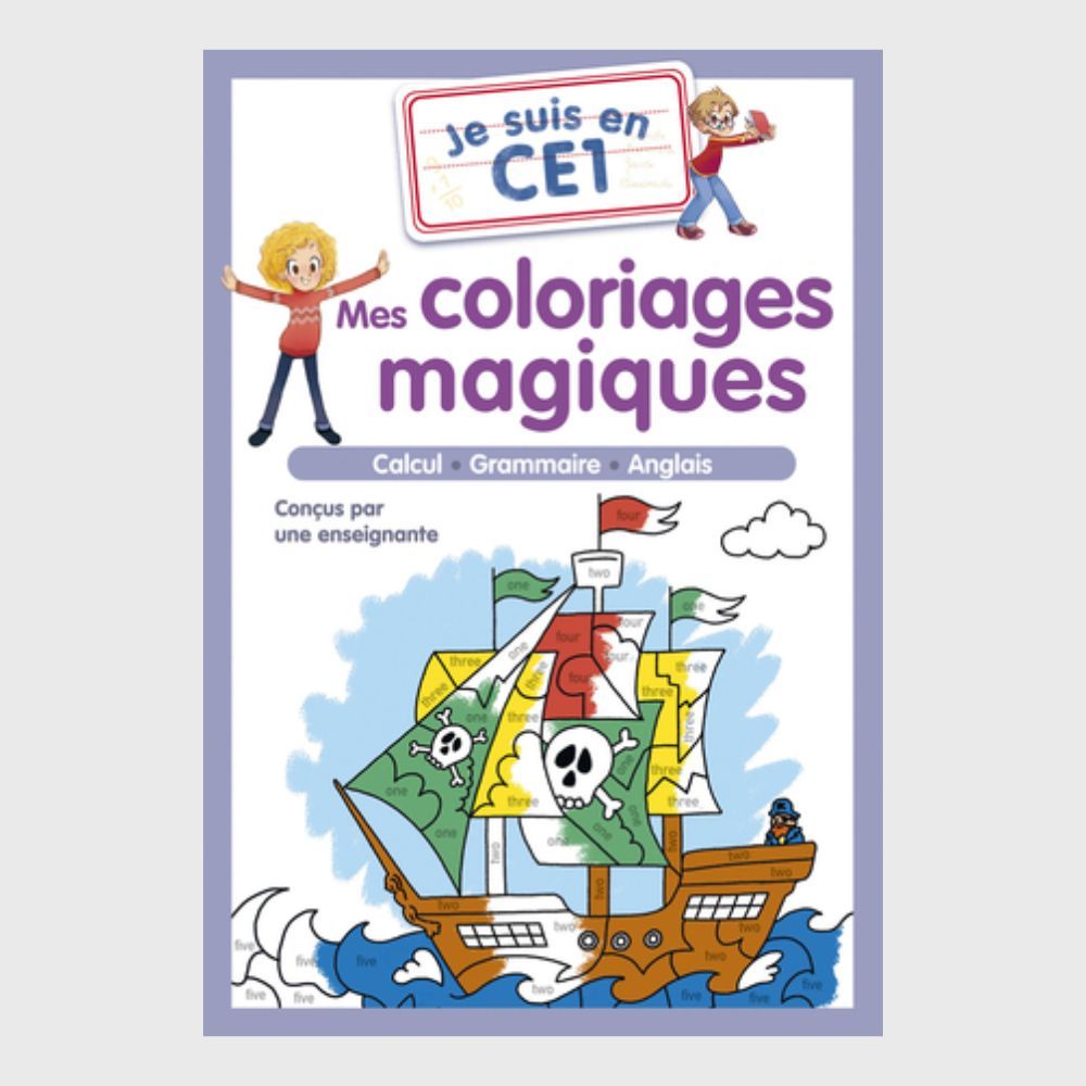 หนังสือฝรั่งเศส - Je Suis En Ce1 - Mes Coloring Magiques - Ce1
