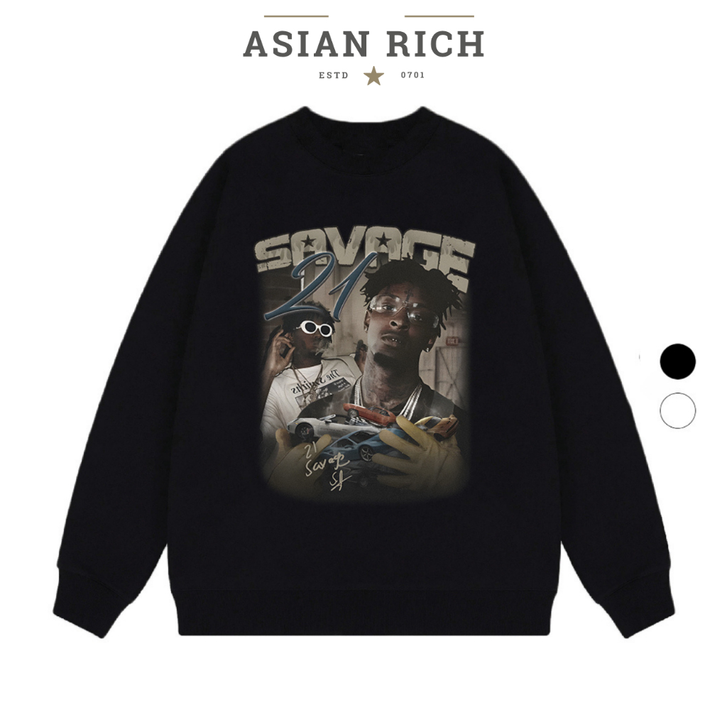Asian Rich Premium Sweater Savage 21 กราฟิก