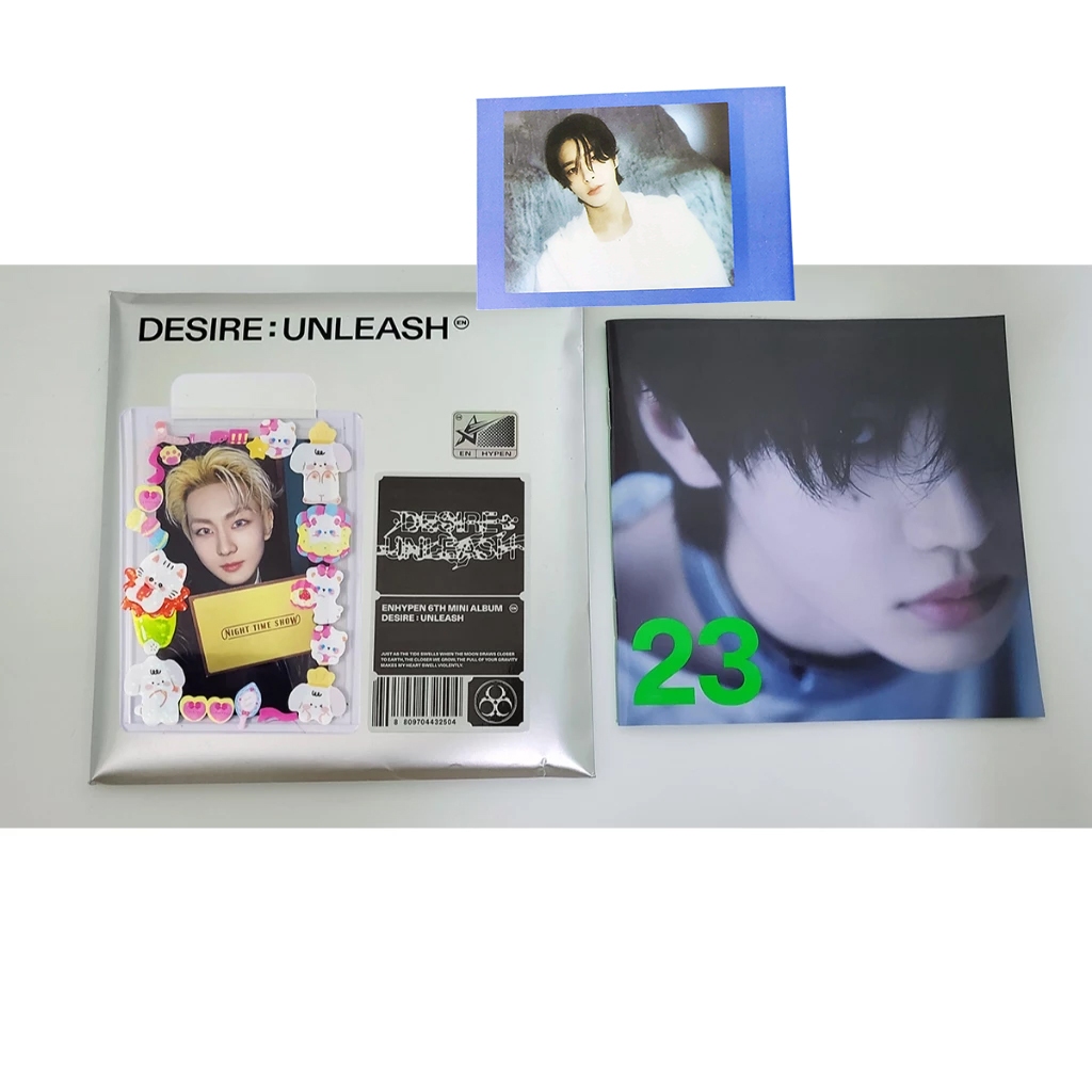[อ่านคําอธิบายให้ละเอียด+ของขวัญมากมาย]อัลบั้ม Enhypen Desire: Unleash ver Sunghoon + การ์ดจุงวอน 1 