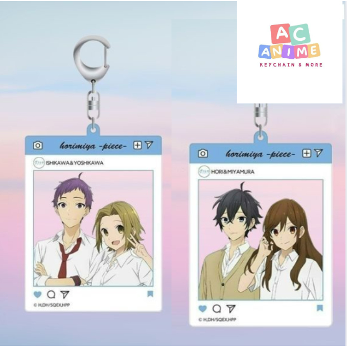 HORIMIYA ver INSTA พวงกุญแจพิมพ์ด้วยของขวัญ chibi mika อะนิเมะอะคริลิคน่ารัก