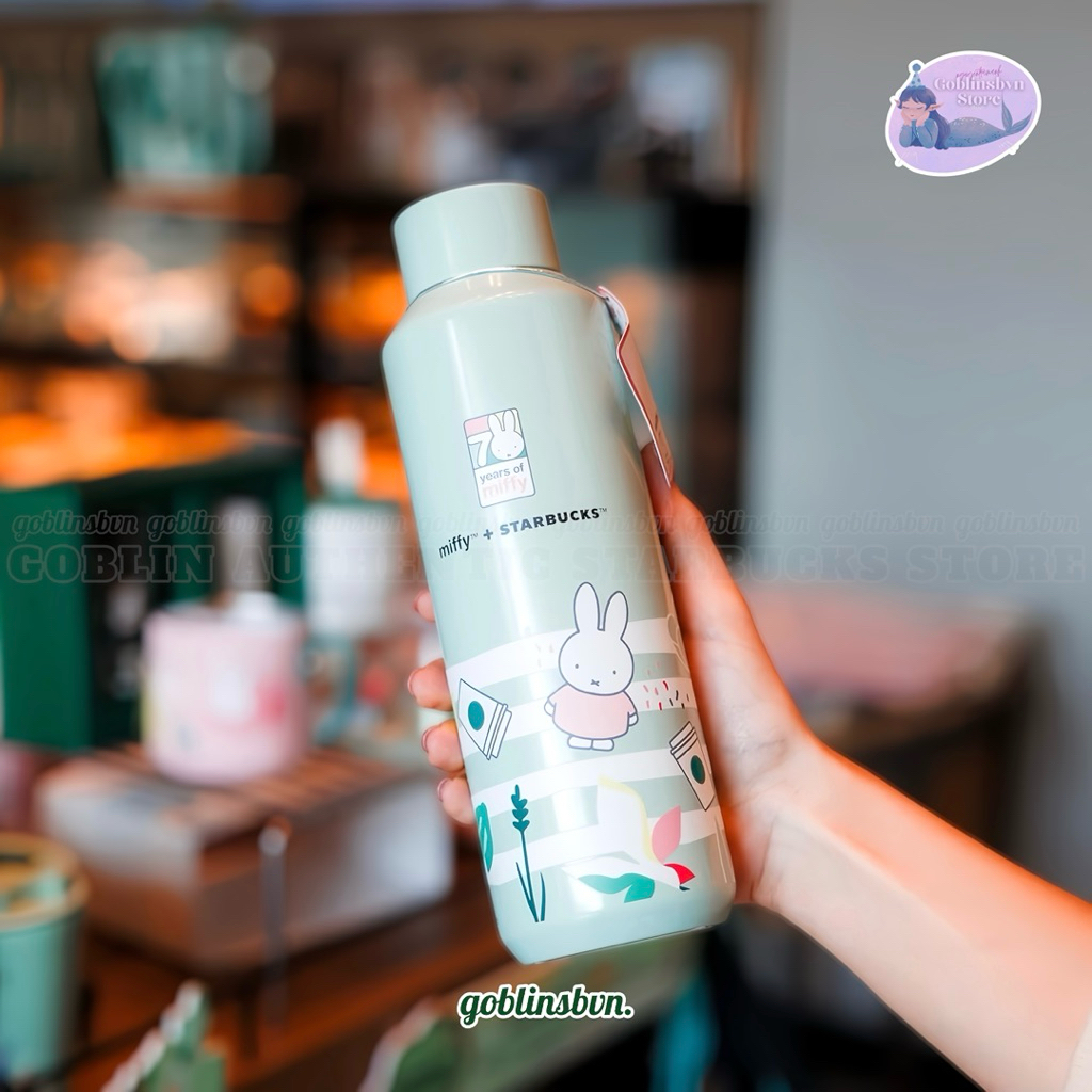STARBUCKS + MIFFY 70TH SS FOREVER MIFFY GREEN TUMBLER (591ML)