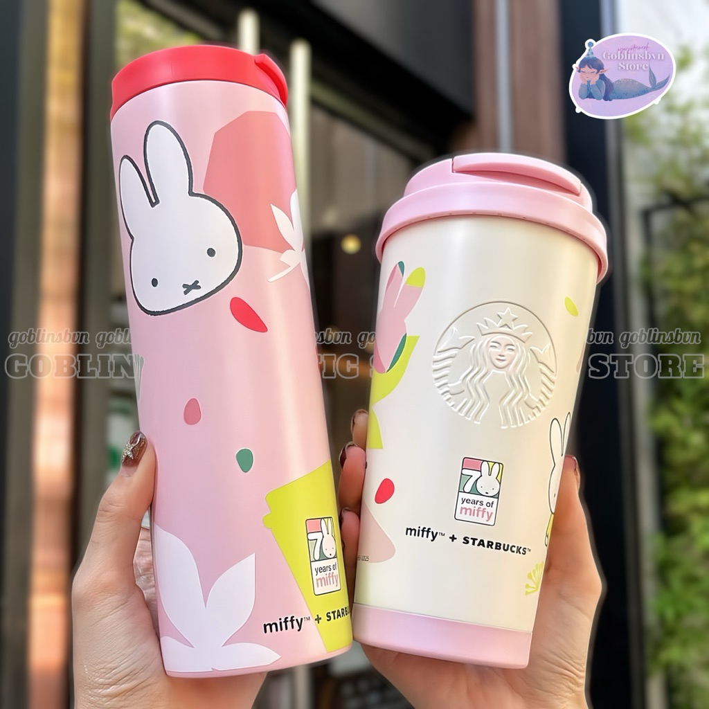 STARBUCKS + MIFFY 70TH CUTE SS FOREVER MIFFY PINK TUMBLER COLLECTION