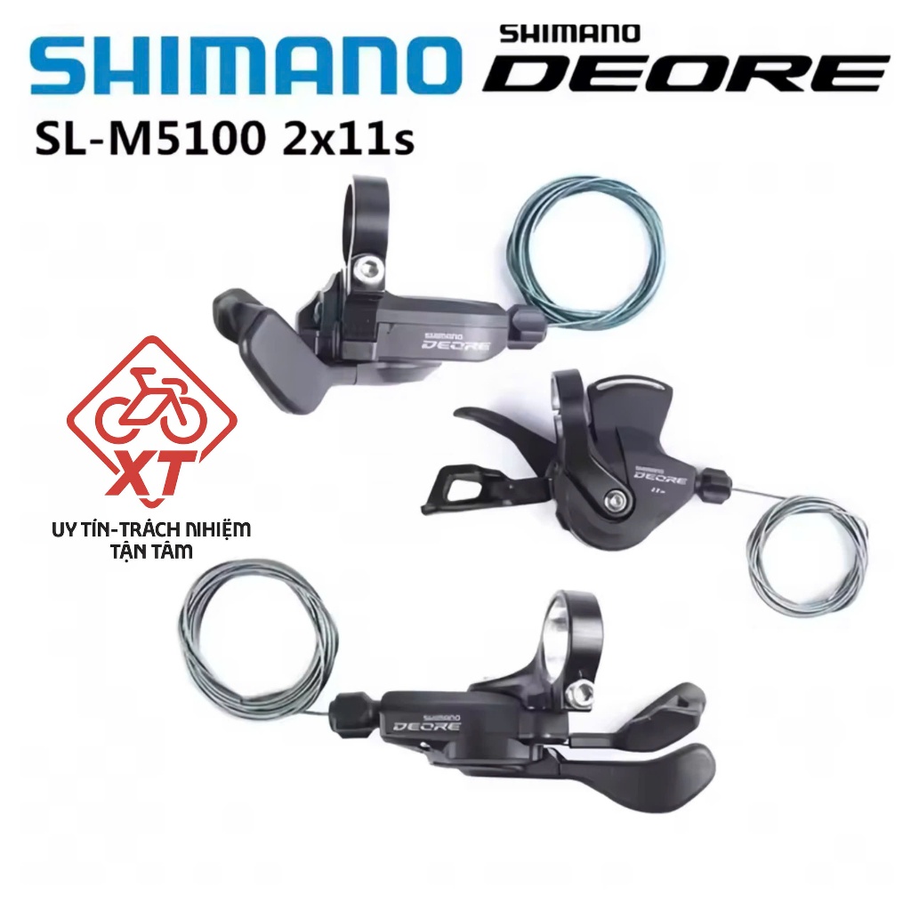 SHIMANO Deore M5100 Shifters - ของแท้ Shimano Deore M5100 Speed 2x11 Shifters SHIMANO DEORE SL-M5100