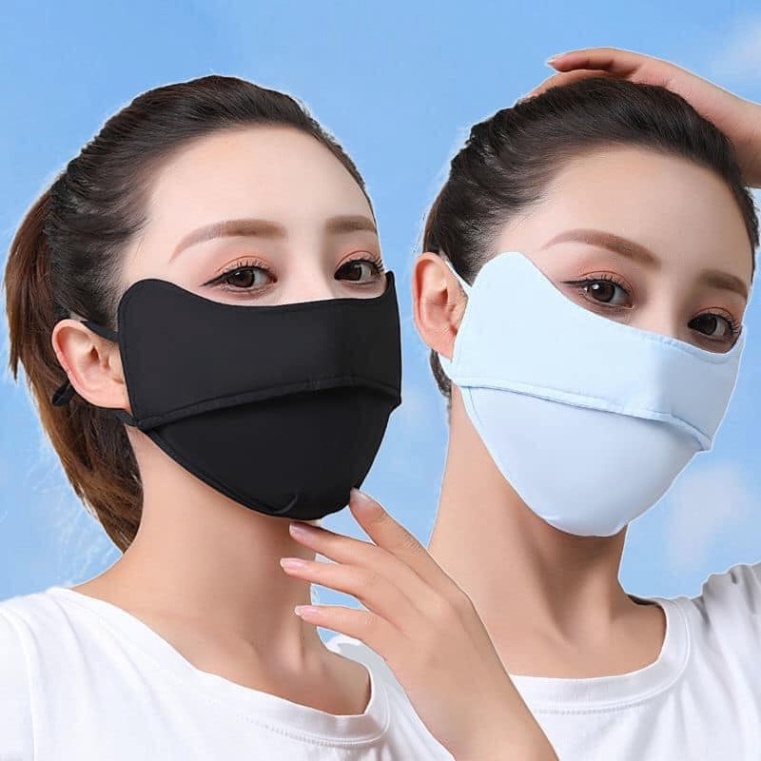 UV Sunscreen Cloth Mask OMBRE Anti-UV Mask for High Cheekbones Anti-Melasma New
