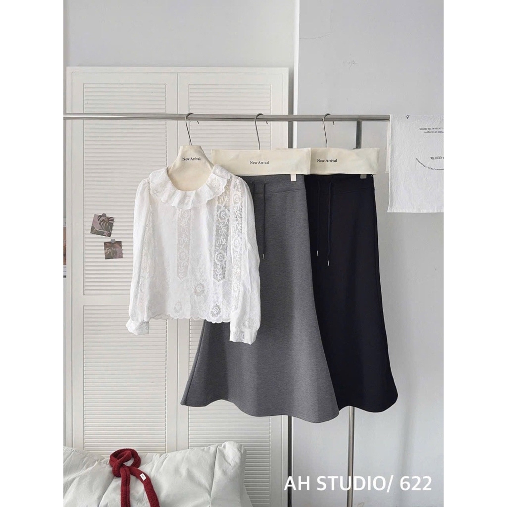 กระโปรงหางปลา umi นุ่ม เบา และยืด CV3622.E1TH - NhiNhi Shop