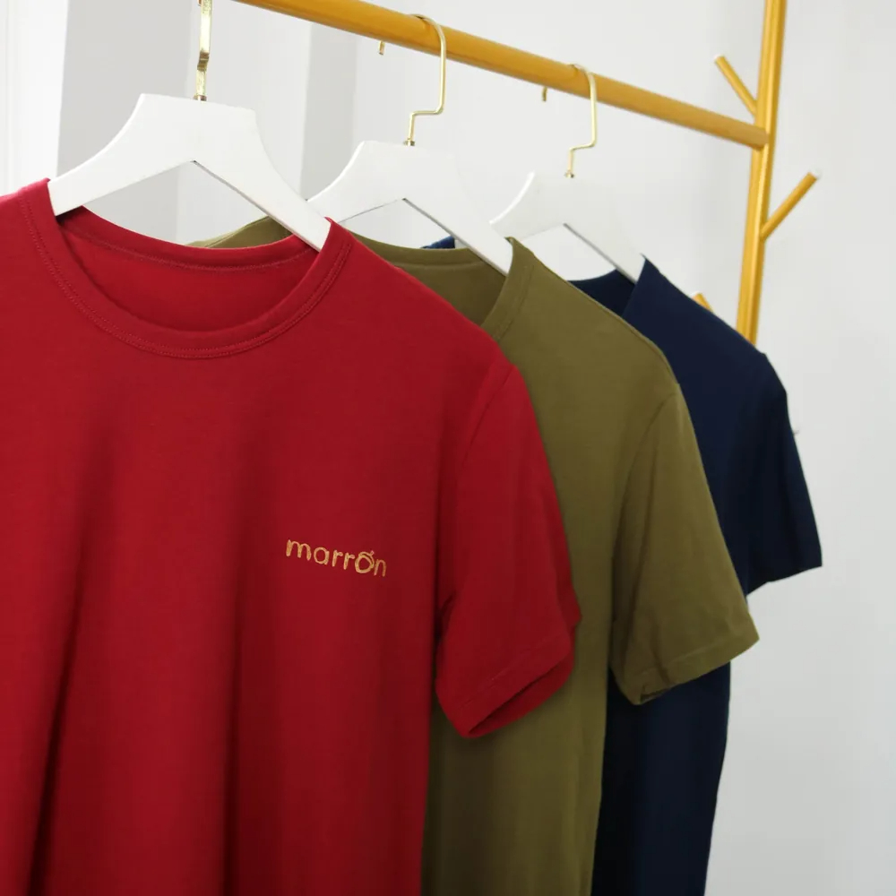 เสื้อยืด Marron unisex – นุ่ม โปร่ง เคลื่อนย้ายสะดวก – MARRON – SU-001