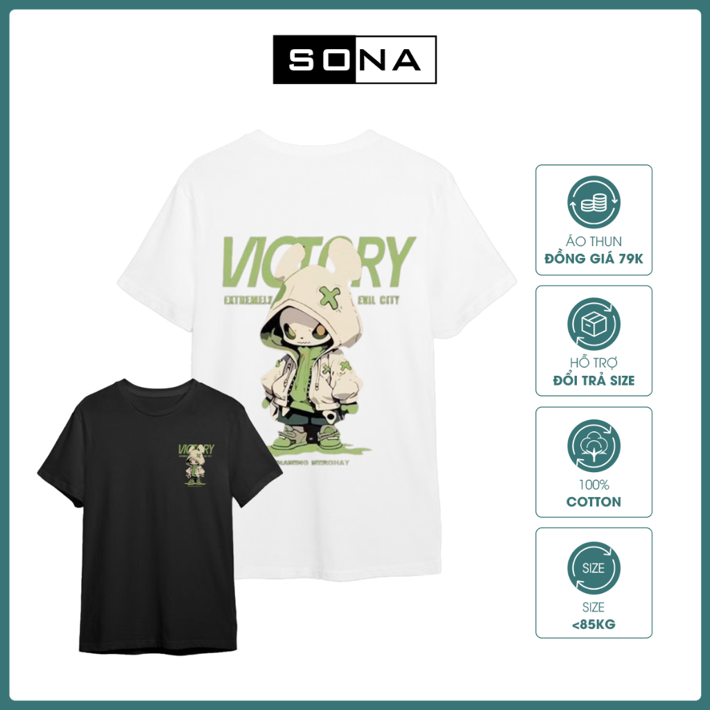 เสื้อยืด SONA VICTORY STREET STYLE – DYNAMIC, PERSONALITY, STREET QUALITY