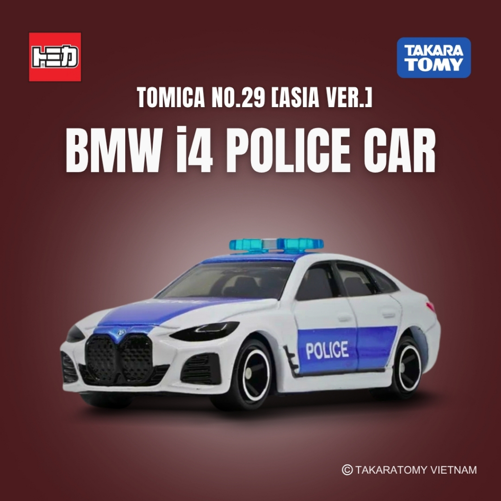 Tomica ASIA150 No.29 BWM i4 รถตํารวจ Fullbox ของแท้ TakaraTomy