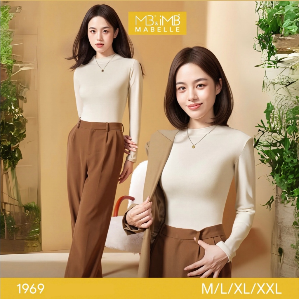 เสื้อแจ็คเก็ตกันความร้อนกันลมผู้หญิงที่มองไม่เห็น MB MaBelle 1969 – บาง เบา สลิมฟิต รุ่นความร้อน ไม่