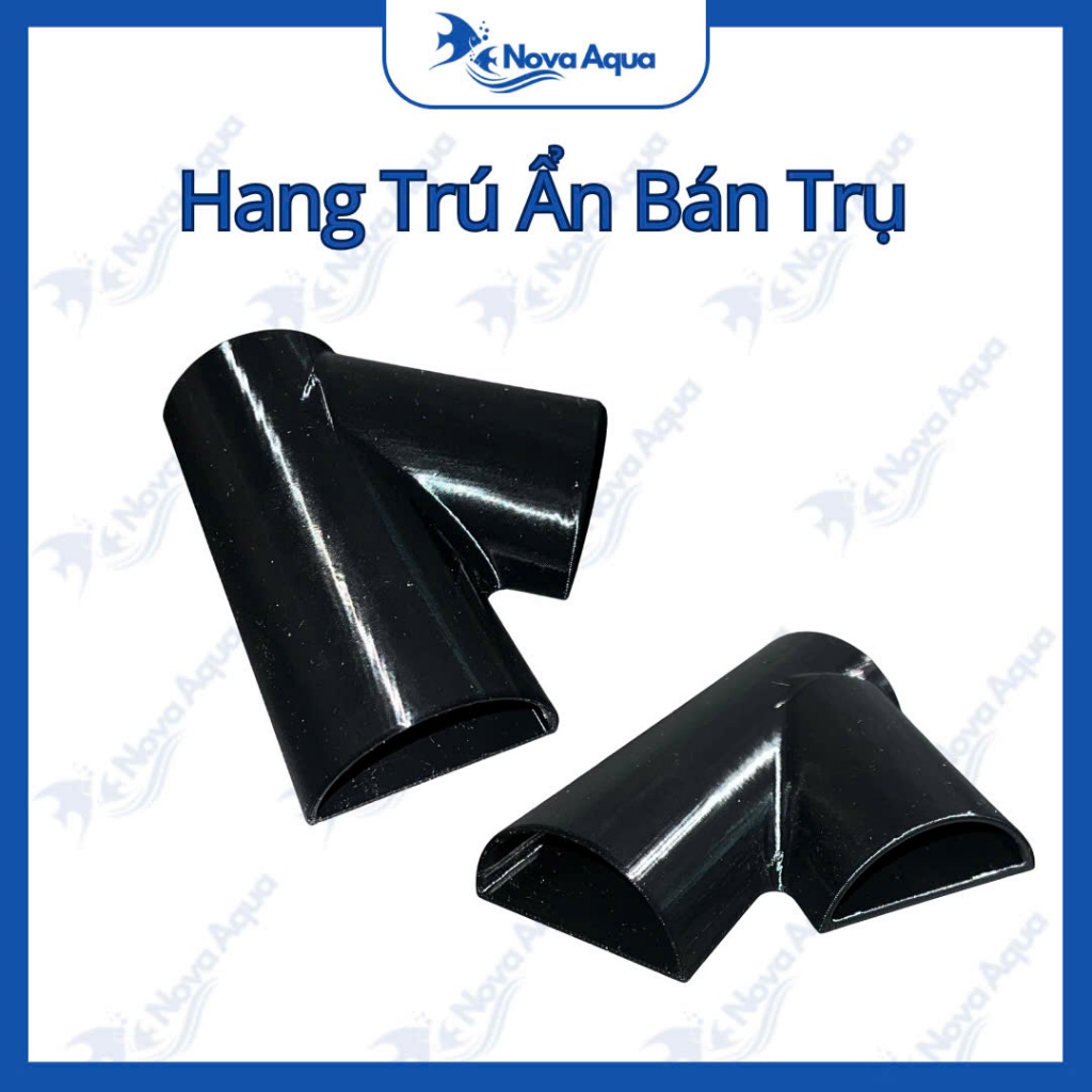Pleco Fish Shelter ถ้ํากึ่งพิลลาร์สําหรับกุ้งน้ํา| โนวา อควา