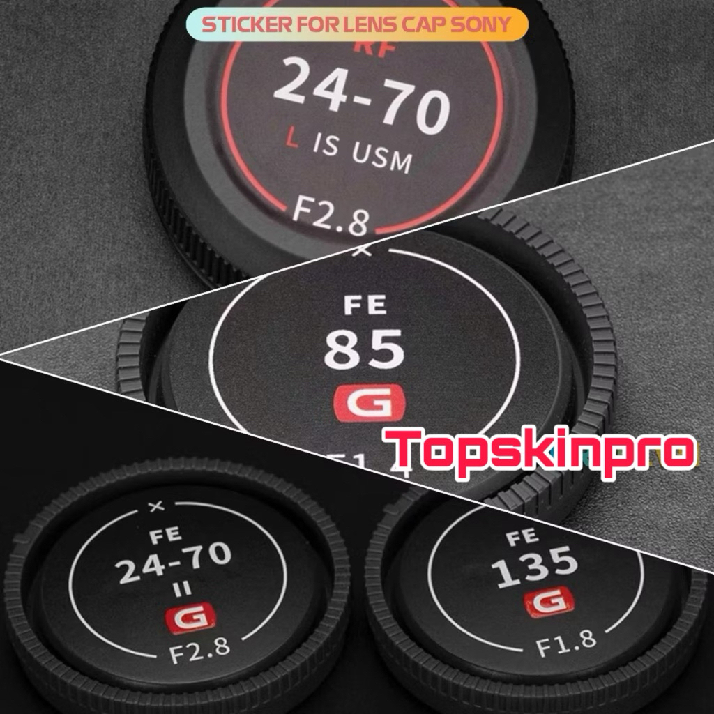 สติ๊กเกอร์สําหรับกล้อง Sony A72, A73, A74, A7S III, 24-70, 70-200 GM และฝาครอบเลนส์...