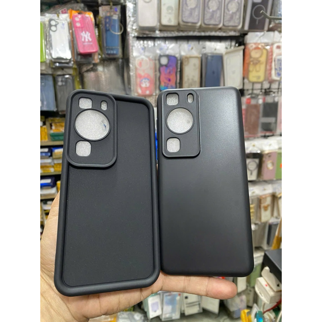 Huawei P60 / Huawei P60Pro เคสยืดหยุ่นสีดํากันกระแทก