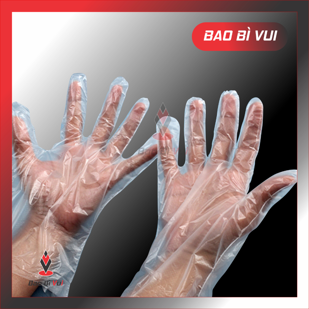 [200g] ถุงมือโฟม ถุงมือพลาสติก - FUN PACKAGING
