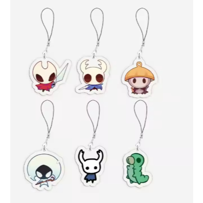 อะคริลิคเกม Hollow Knight โทรศัพท์มือถือ Charms Hollow Knight จี้ขนาดเล็กโทรศัพท์พวงกุญแจอุปกรณ์เสริ