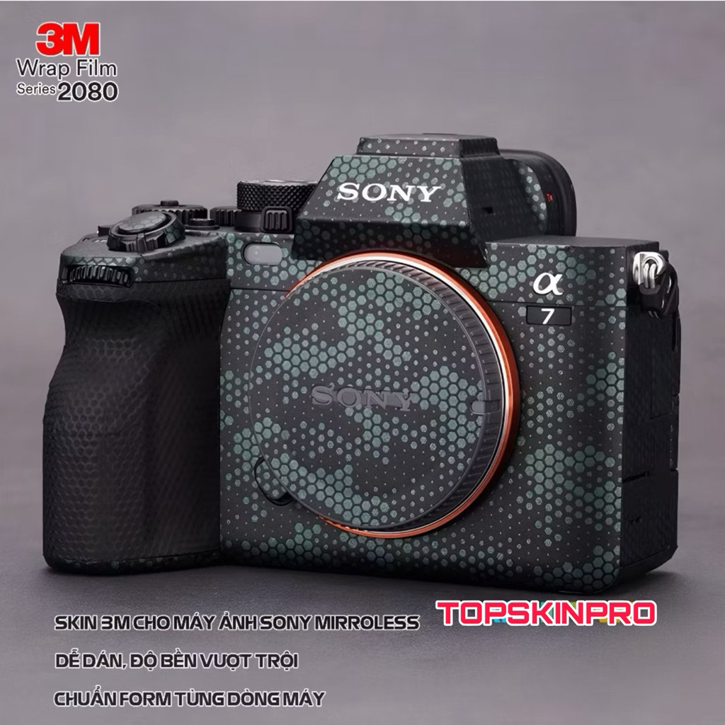 สติ๊กเกอร์ติดกล้อง Sony Skin 3M สําหรับกล้อง sony A73, A74, A7R5, Sony A1, Sony 24-70 GM, 70-200 GM.