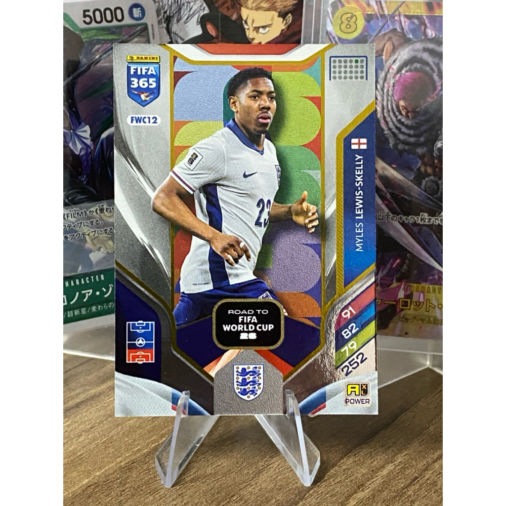 [ใหม่ ARSENAL] Myles Lewis-Skelly Panini Fifa 365 England Road to World Cup FWC12 Player Card