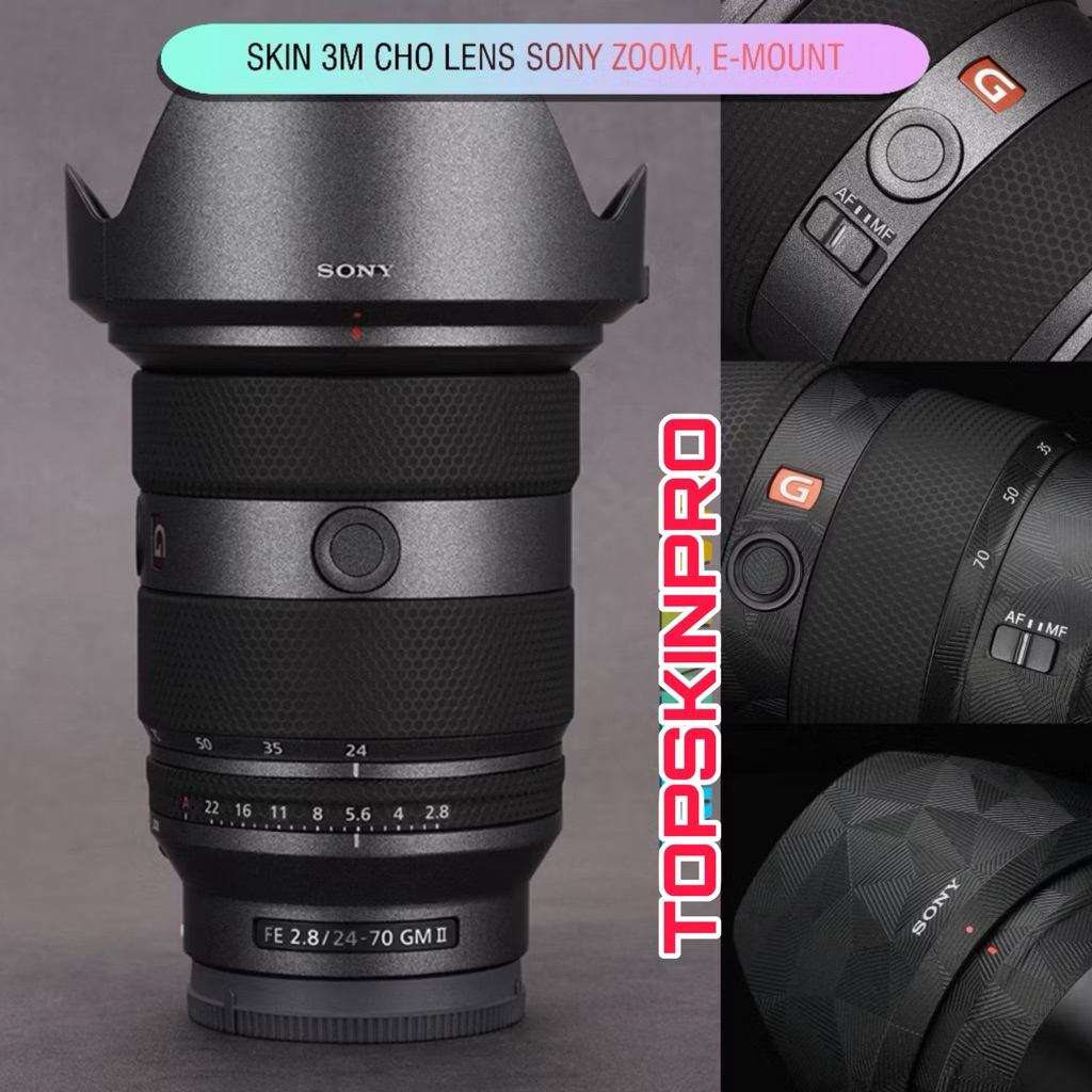 สติ๊กเกอร์เลนส์ 3M Skin สําหรับเลนส์ Sony E-mount, Sony 24-70, 16-35, 24-50, 20-70...